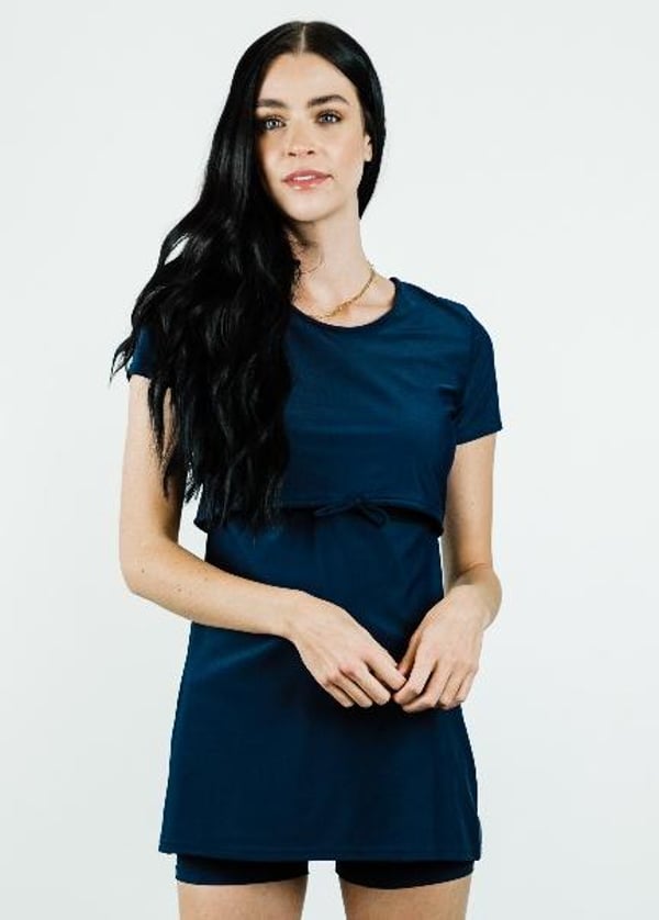 Nikki Nursing and Maternity Swim Tunic With Swim Shorts