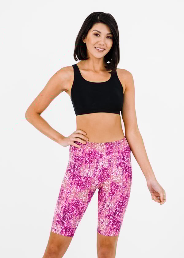 Racerback Swim Bra With Long Bike Swim Shorts