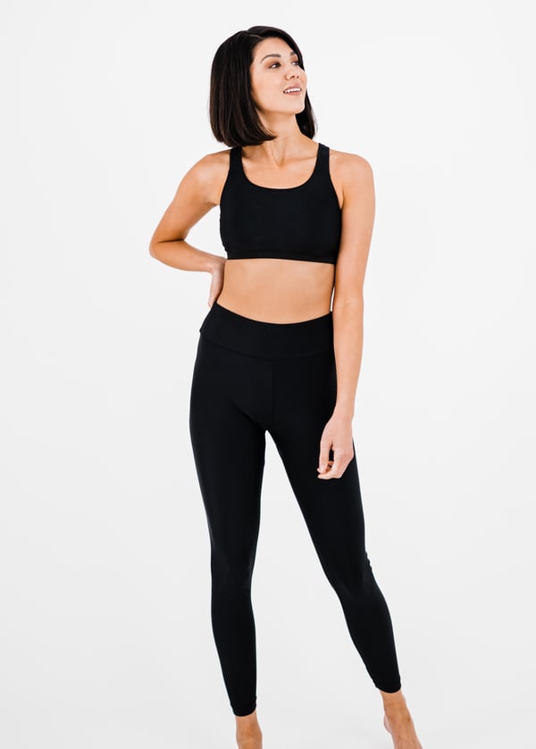 Racerback Swim Bra With Long Swim Leggings