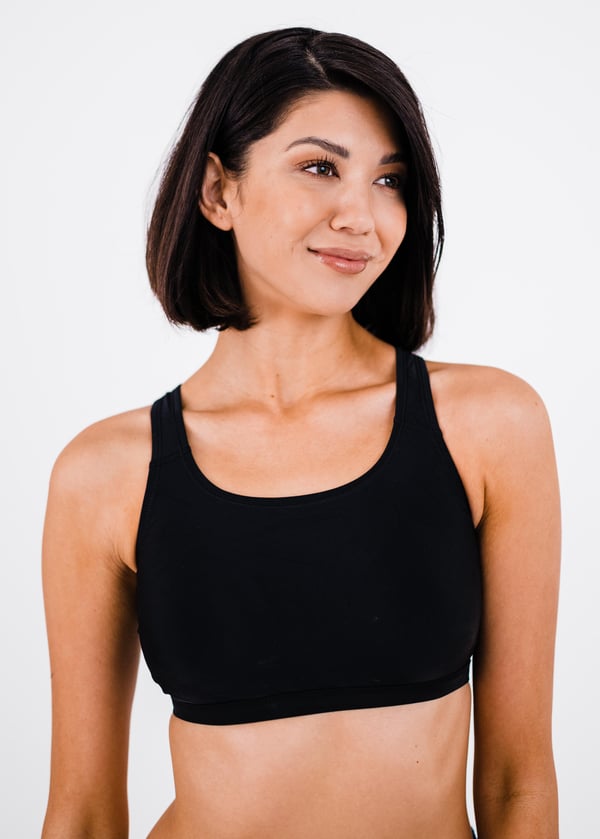 Racerback Swim Bra With Skirted Swim Capris