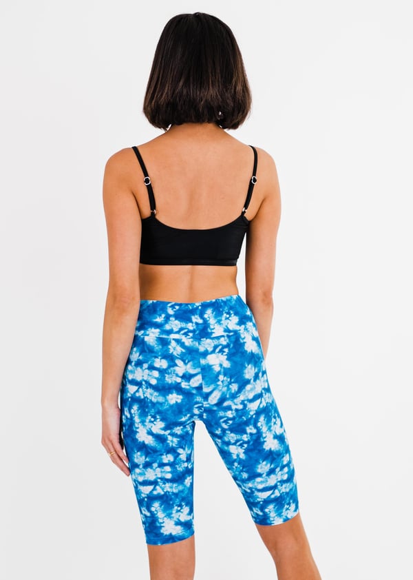 Adjustable Strap Swim Bra With Long Bike Swim Shorts