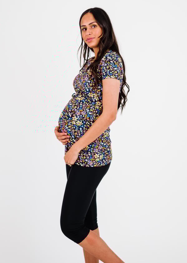 Nikki Nursing and Maternity Swim Tunic With Capri Swim Leggings