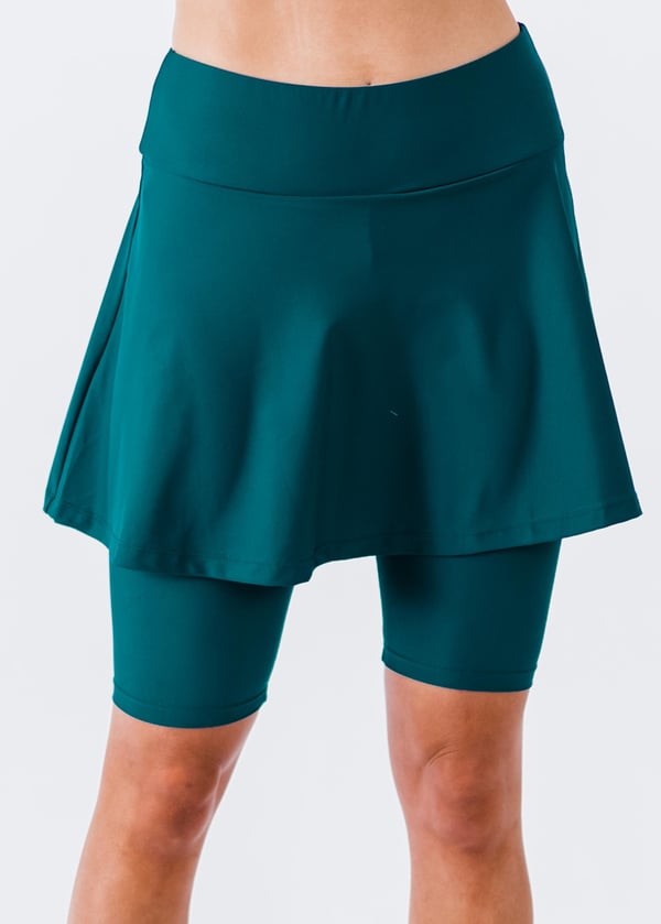 Swim skort. Modest plus size skirt and pants. Women's' modest plus size swim skirt. Excellent sun protection UPF +50