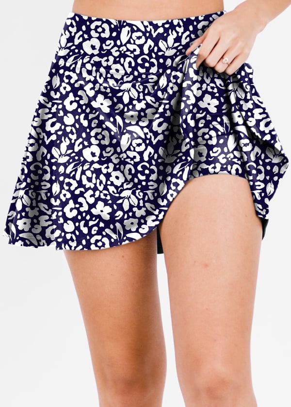 Flowy Swim Skort With Shorts