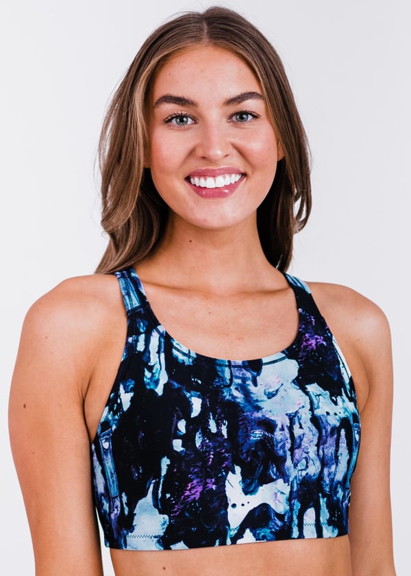 Racerback Swim Bra - Midnight Bliss