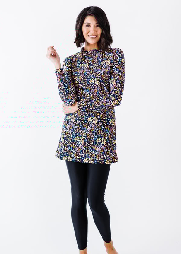 Jenna Swim Tunic With Long Swim Leggings