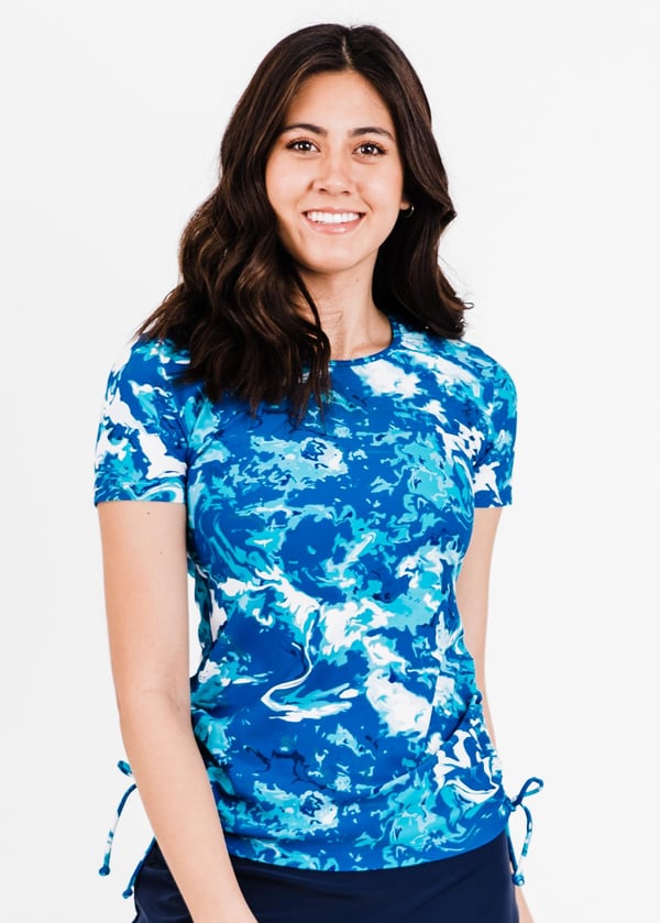 Adele Swim Top - Tidal Wave - Last chance to get this color!