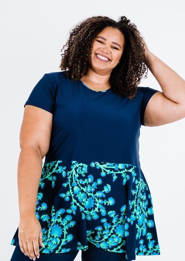 Plus Size Vintage Swim Dress