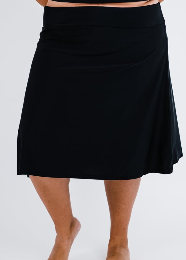 Plus Size Long Swim Skort. Calypsa by ModLi