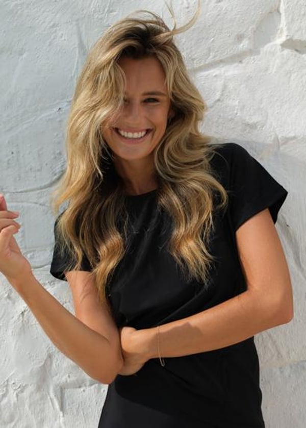 Loose Fit Adele Swim Top - Black
