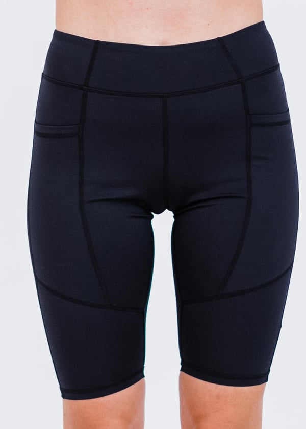 11" Lycra® Bike Shorts - Black