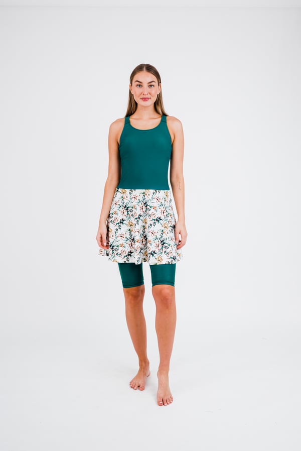 Emily Swim Dress With Long Bike Swim Shorts