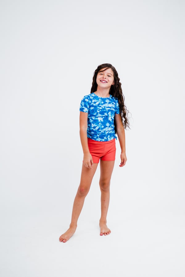 Girl's Lily Swim Top With Swim Shorts