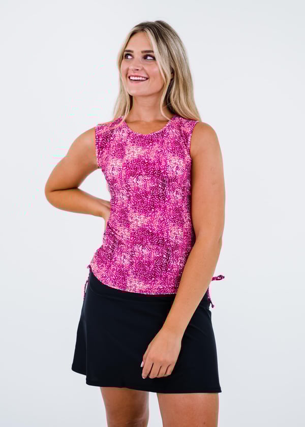Closed Back Maya Swim Top With A-line Swim Skort