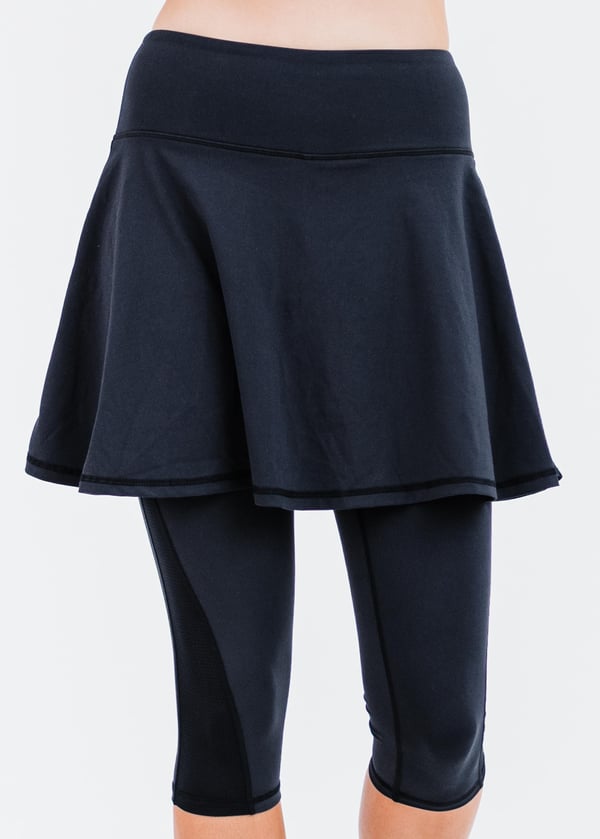 Flowy Lycra® Sport Skirt With Attached 17" Leggings