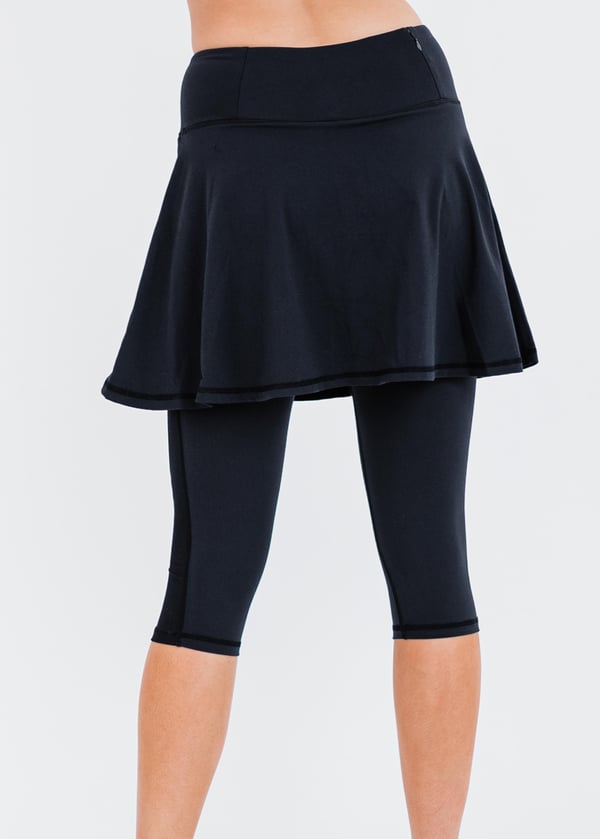 Flowy Lycra® Sport Skirt With Attached 17" Leggings