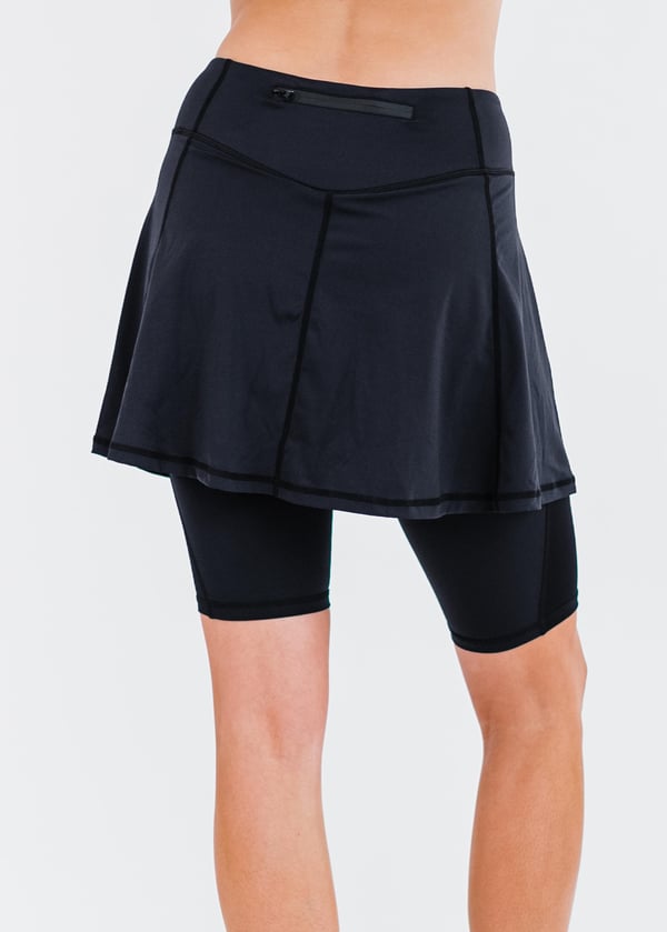 Midi Lycra® Sport Skirt With Attached 10" Leggings