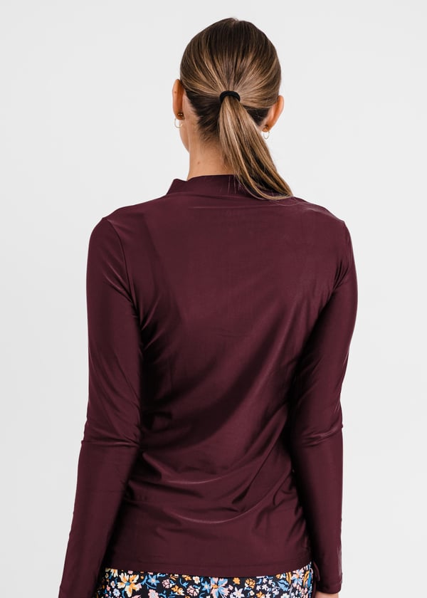 Half-Zip Nora Swim Top