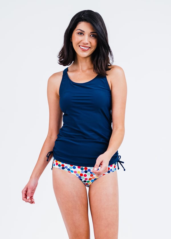 Maya Swim Top With High-Waisted Bikini Bottom