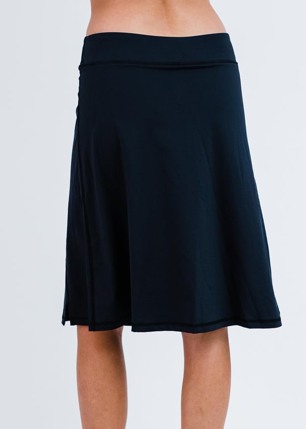 Knee Length Lycra® Sport Skirt With Attached 10" Leggings 