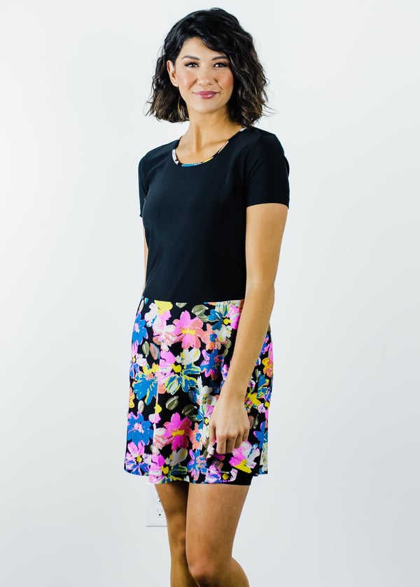 Vintage Swim Dress With Mid-Thigh Swim Shorts