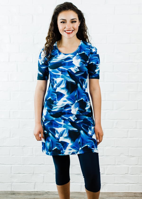 Betty Swim Dress With Capri Swim Leggings