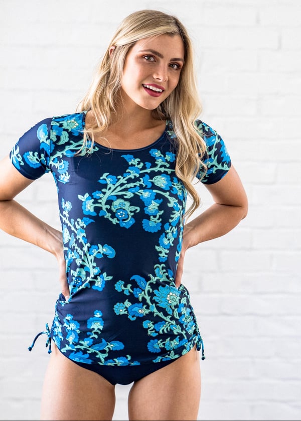 Adele Swim Top With High-Waisted Bikini Bottom