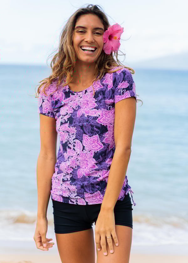 Adele Swim Top With Swim Shorts