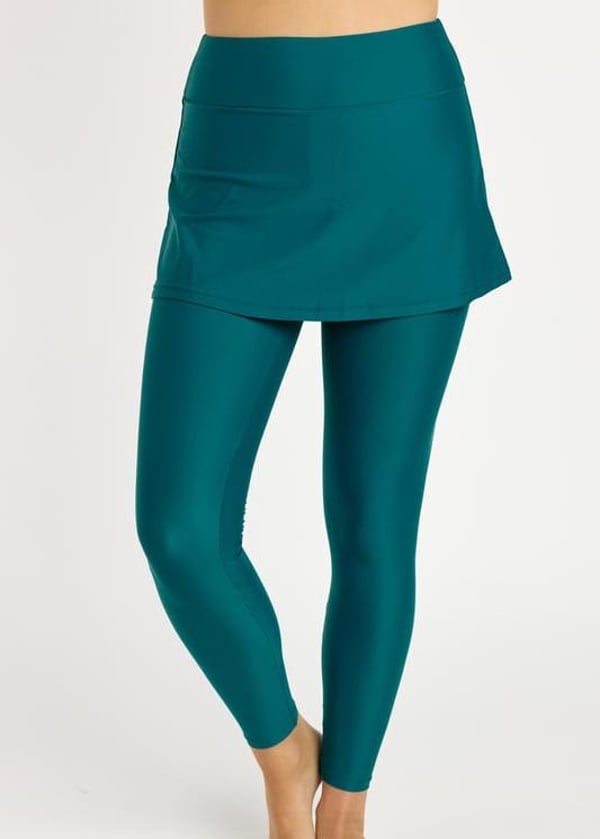 Skirted Long Swim Leggings