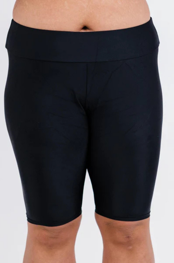 Loose Fit Adele Swim Top + Long Bike Swim Shorts | Plus Size