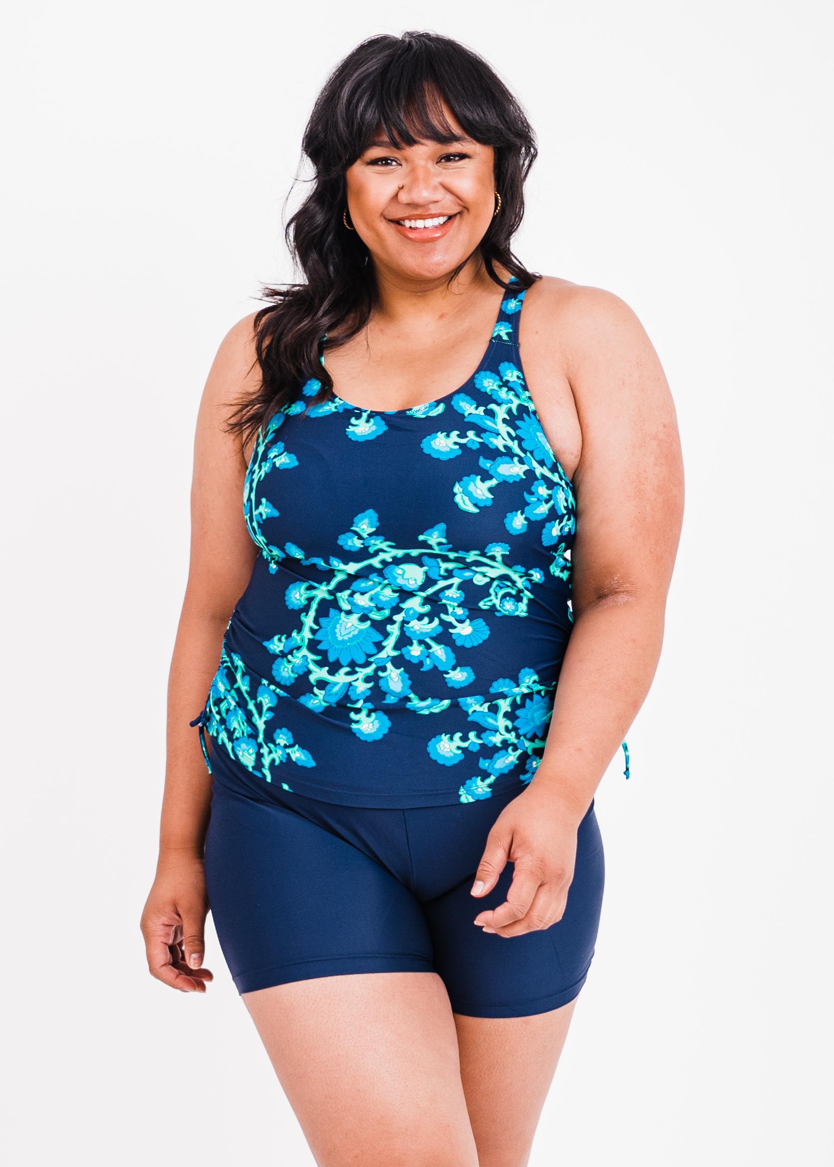 Plus Size Maya Swim Top With Swim Shorts. Calypsa by ModLi