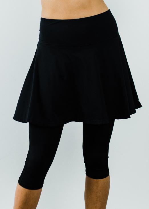 Flowy Sport Skirt With Attached 17" Leggings