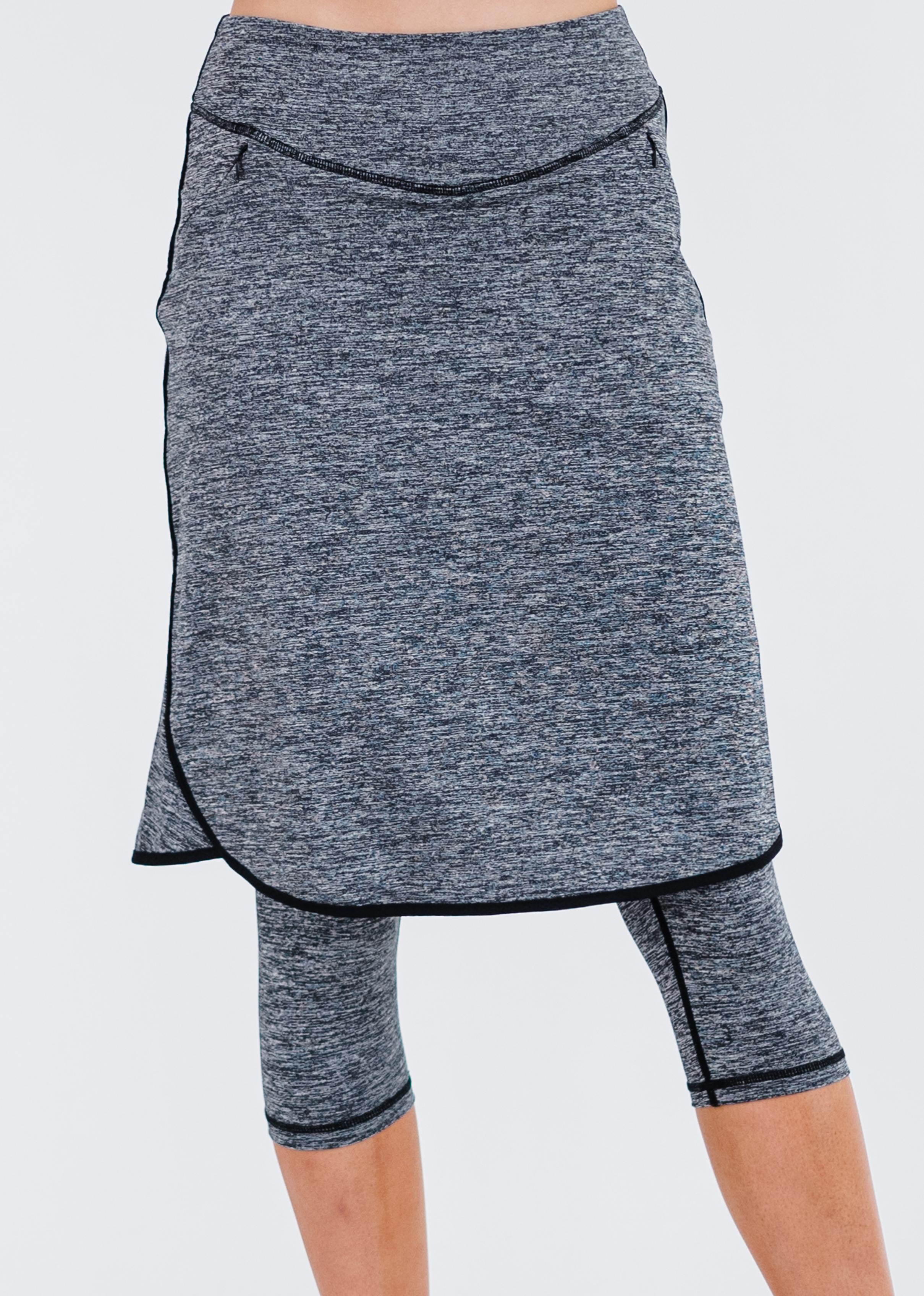 MYEBP Yoga Pants Sports With Skirt Hem Anti Cellulite Compression